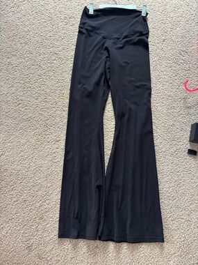 Black Offline By Aerie High-Waist Flared Leggings